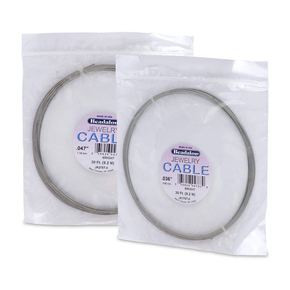 Beadalon Fil à 7 Brins De 0,07 Cm, Brillant, 1524,2 M